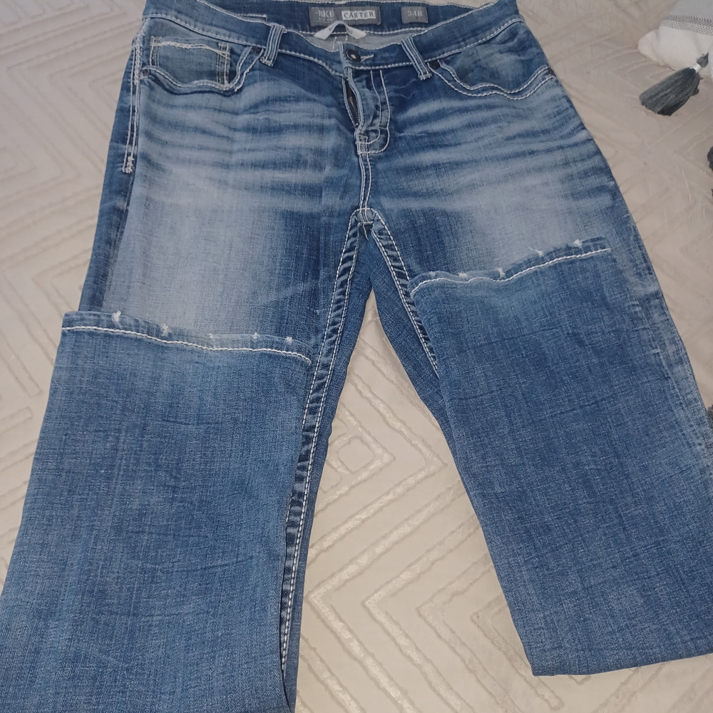 BKE Men's Bootcut Jeans - Blue